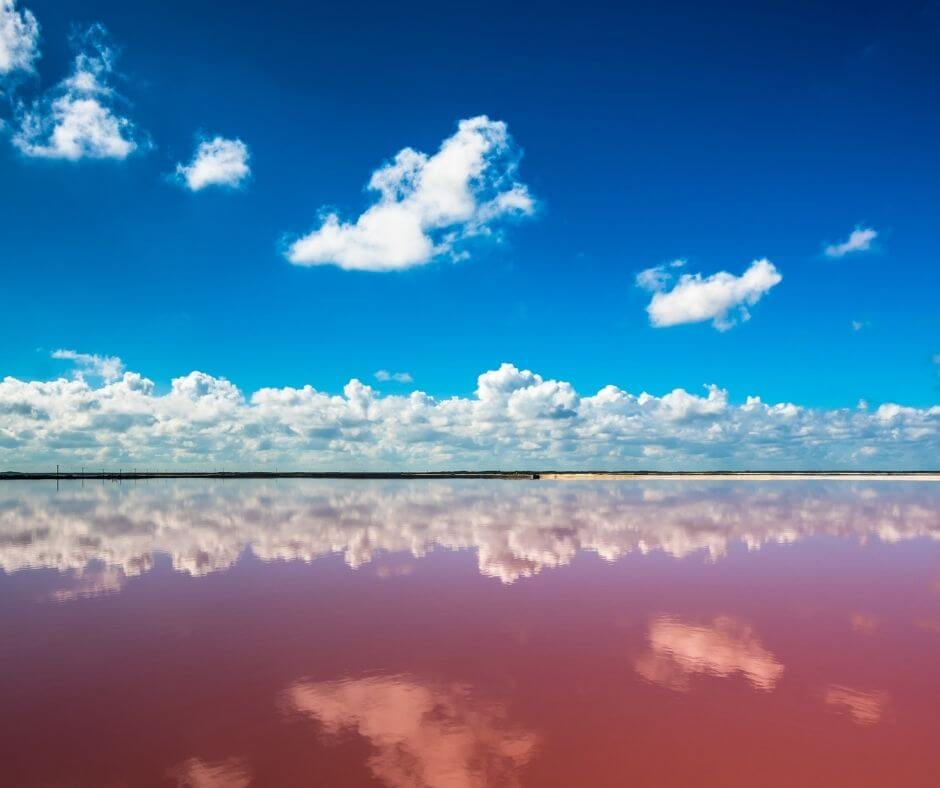 las coloradas lakes in yucatan