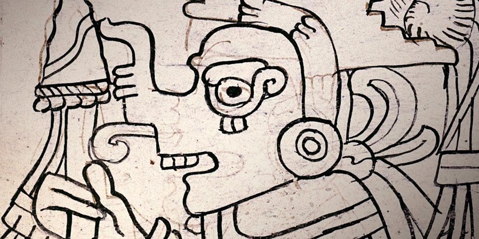 Mayan drawing found at Mexico's Mayan Codex