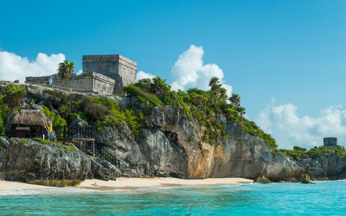 Tulum Archaeological Site from the sea
