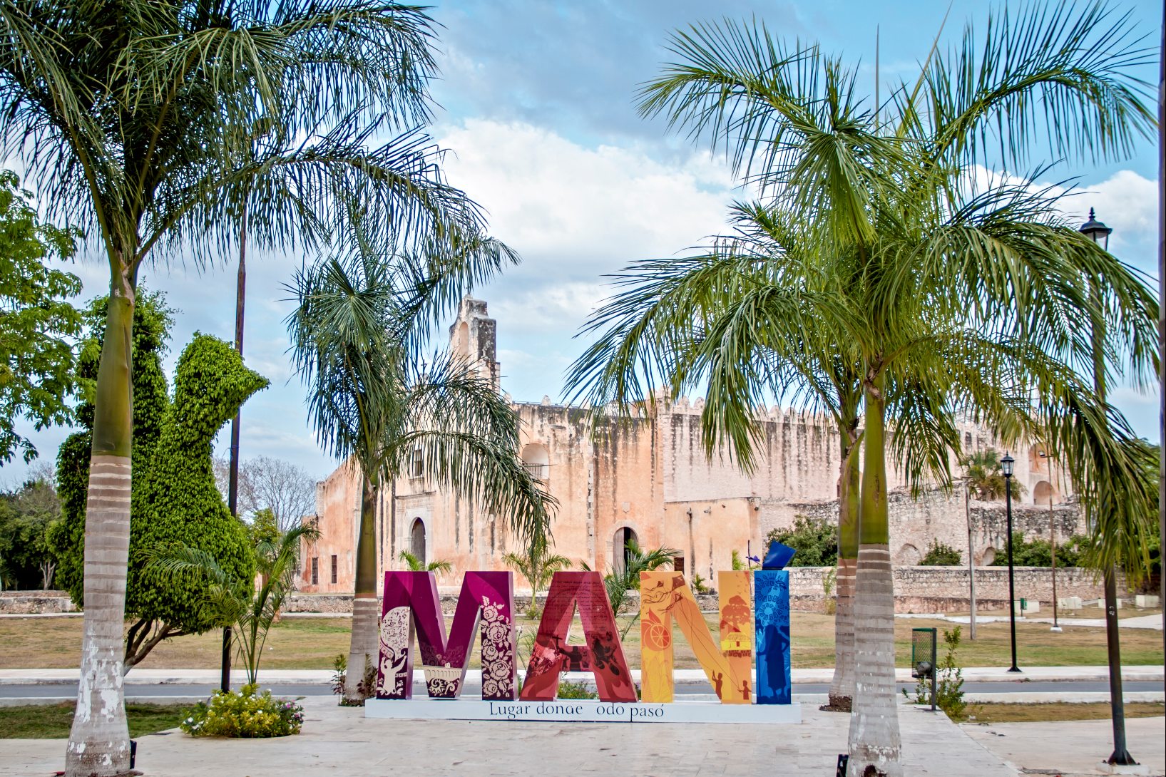 Parque Central en Mani Yucatan
