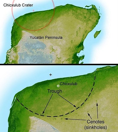 asteroid that killed the dinosours chicxulub crater