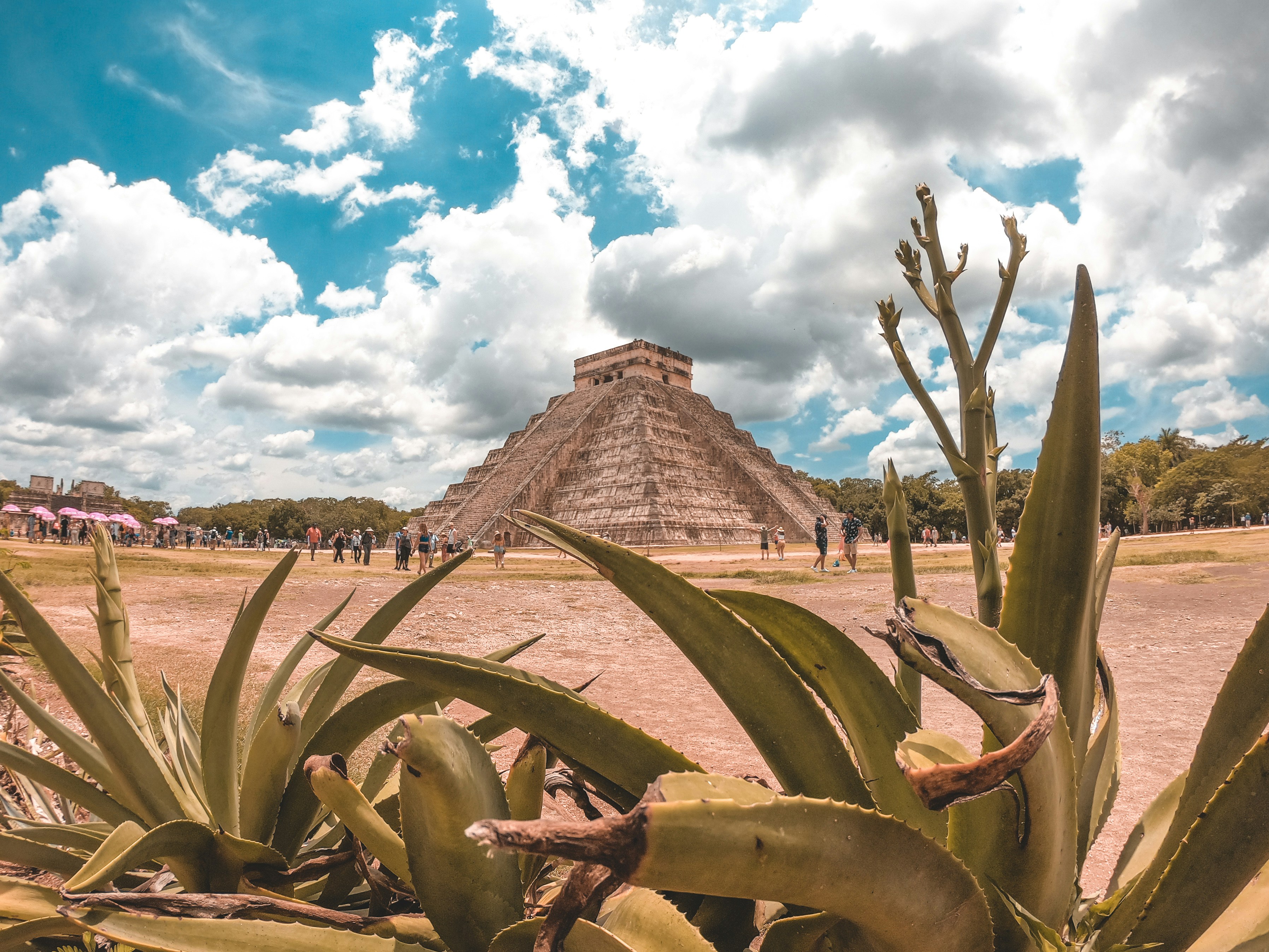 Pyramid of Kukulcan at Chichen Itza Wonder of the World