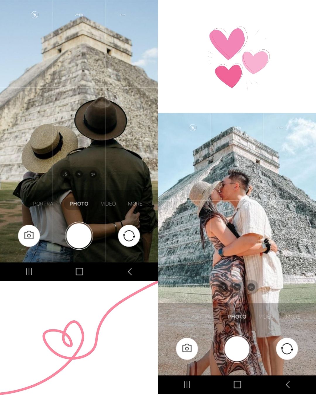 Chichen Itza photo ideas. Tips about how posing to create impressive pics for couples