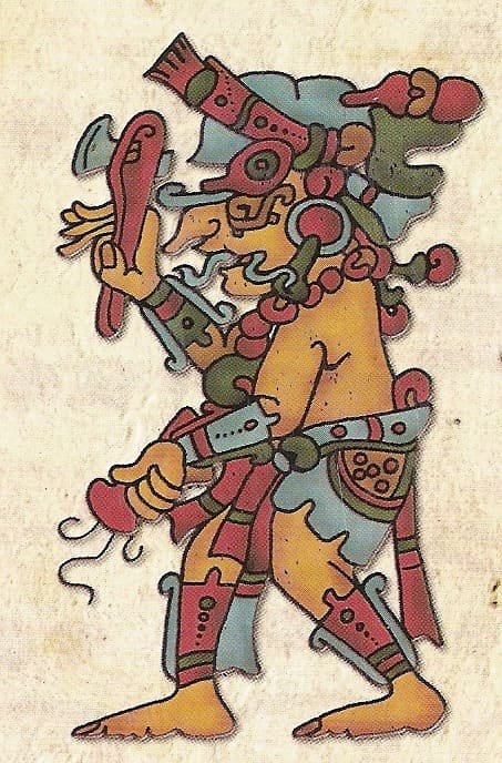 Chaac, knowing as the rain god by mayas in the Maya Mythology